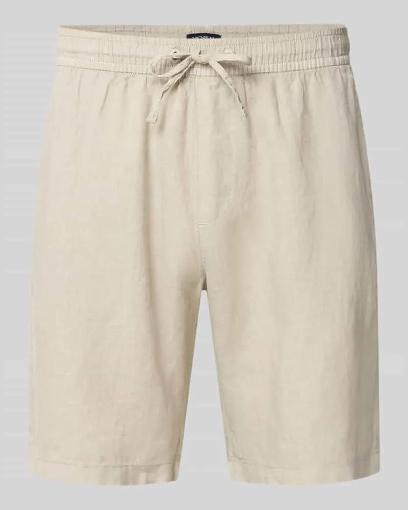 McNeal Shorts mit elastischem Bund und Gesäßtasche Kitt