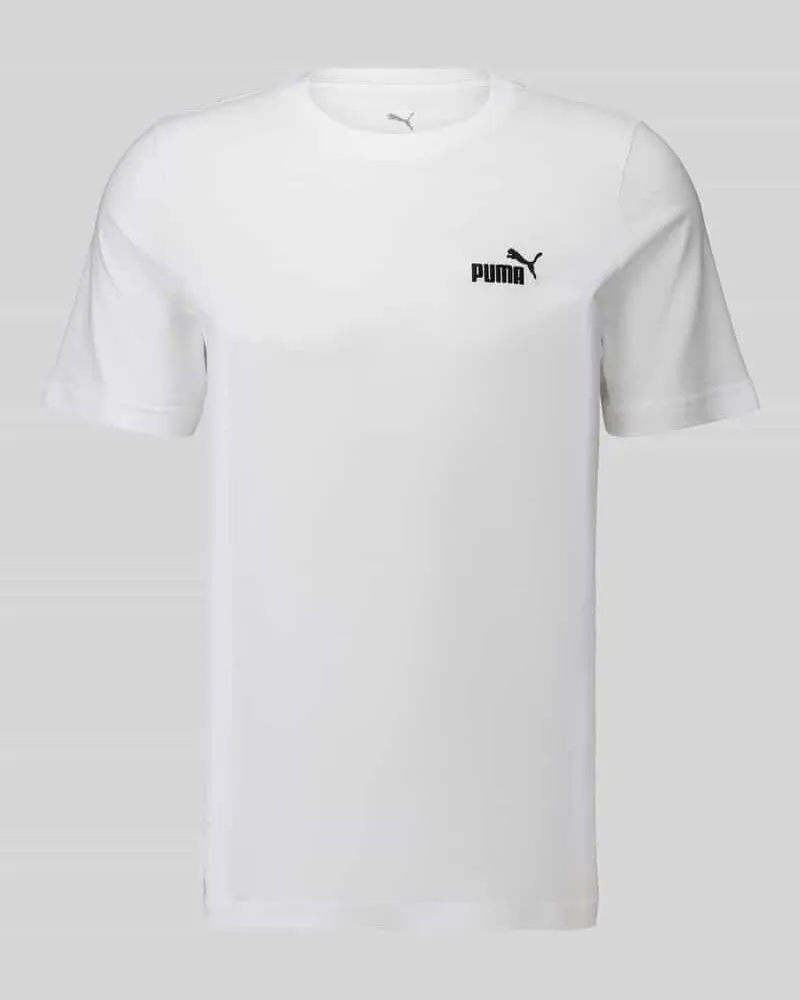 Puma Regular Fit T-Shirt aus reiner Baumwolle Weiss