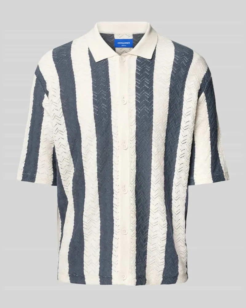 Jack & Jones Regular Fit Freizeithemd mit Polokragen Modell 'TYLER Petrol