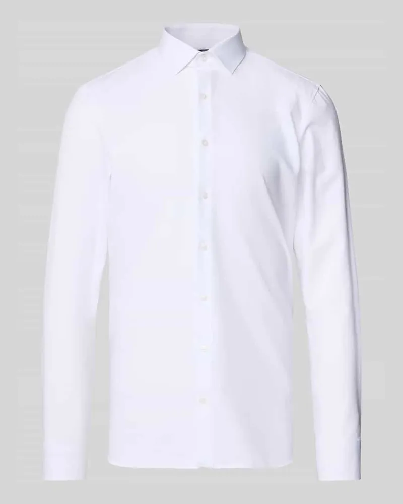 Olymp Slim Fit Businesshemd aus Twill mit Stretch-Anteil 