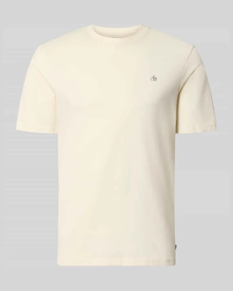 Scotch&Soda Regular Fit T-Shirt aus reiner Baumwolle Sand