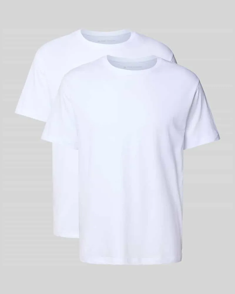 Tom Tailor T-Shirt aus Baumwolle im 2er-Pack Weiss