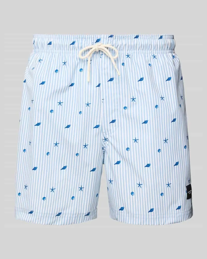 Jack & Jones Regular Fit Badeshorts mit Label-Patch Modell 'STMAUI 