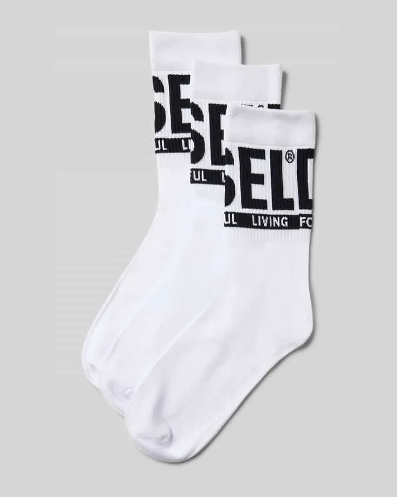 Diesel Socken mit Label-Detail im 3er-Pack 
