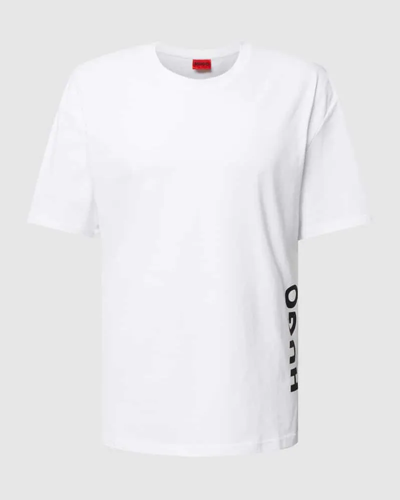 HUGO BOSS Relaxed Fit T-Shirt mit Label-Print 