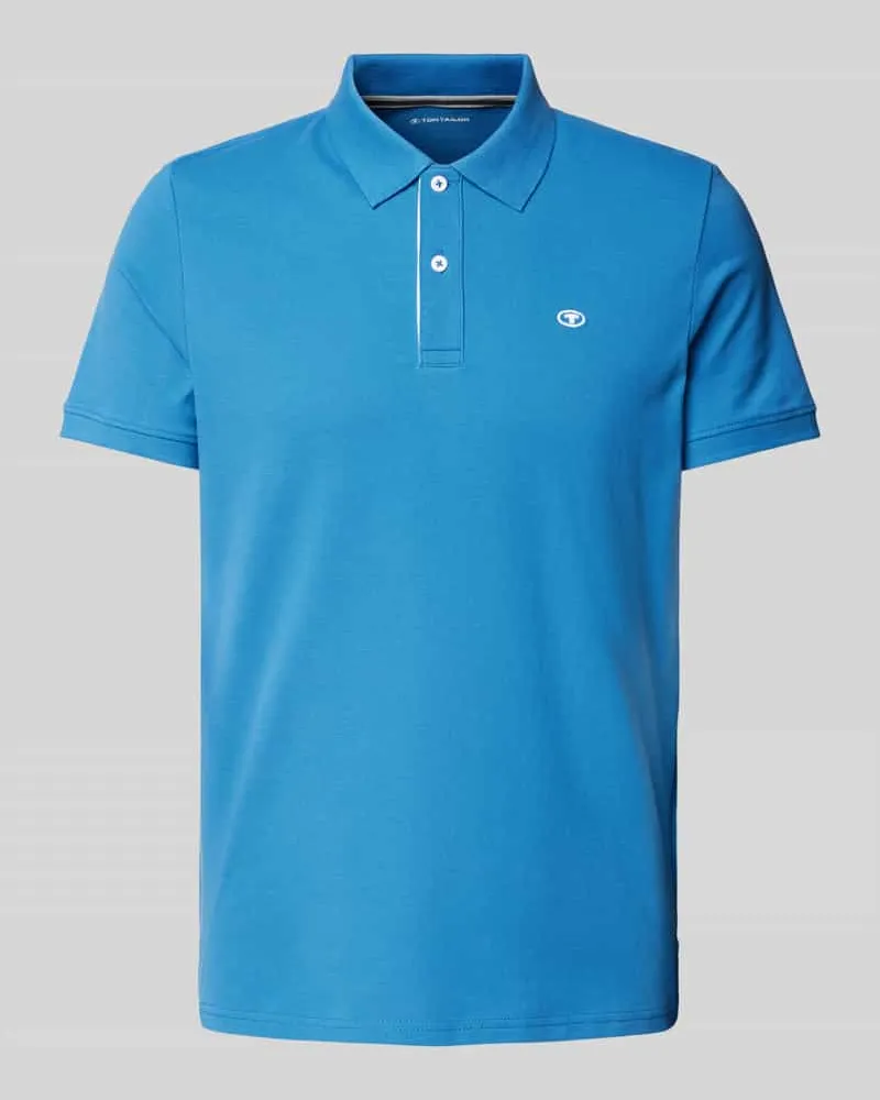 Tom Tailor Regular Fit Poloshirt aus Baumwoll-Piqué mit Logo-Stitching 