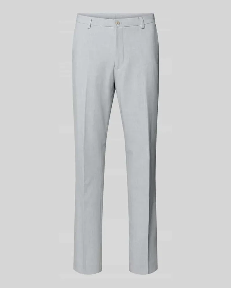 McNeal Slim Fit Stoffhose mit französischen Eingrifftaschen Hellgrau