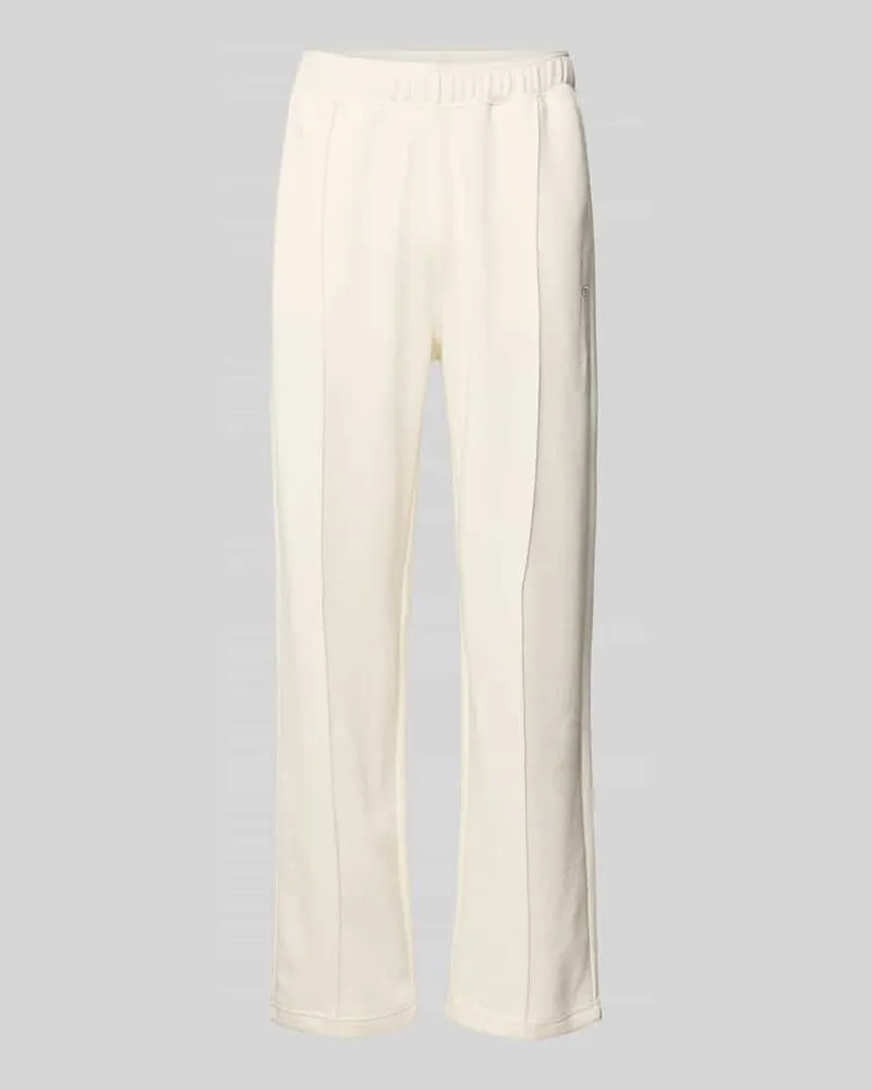 Champion Sweatpants mit Längsnähten und Label-Stitching Offwhite