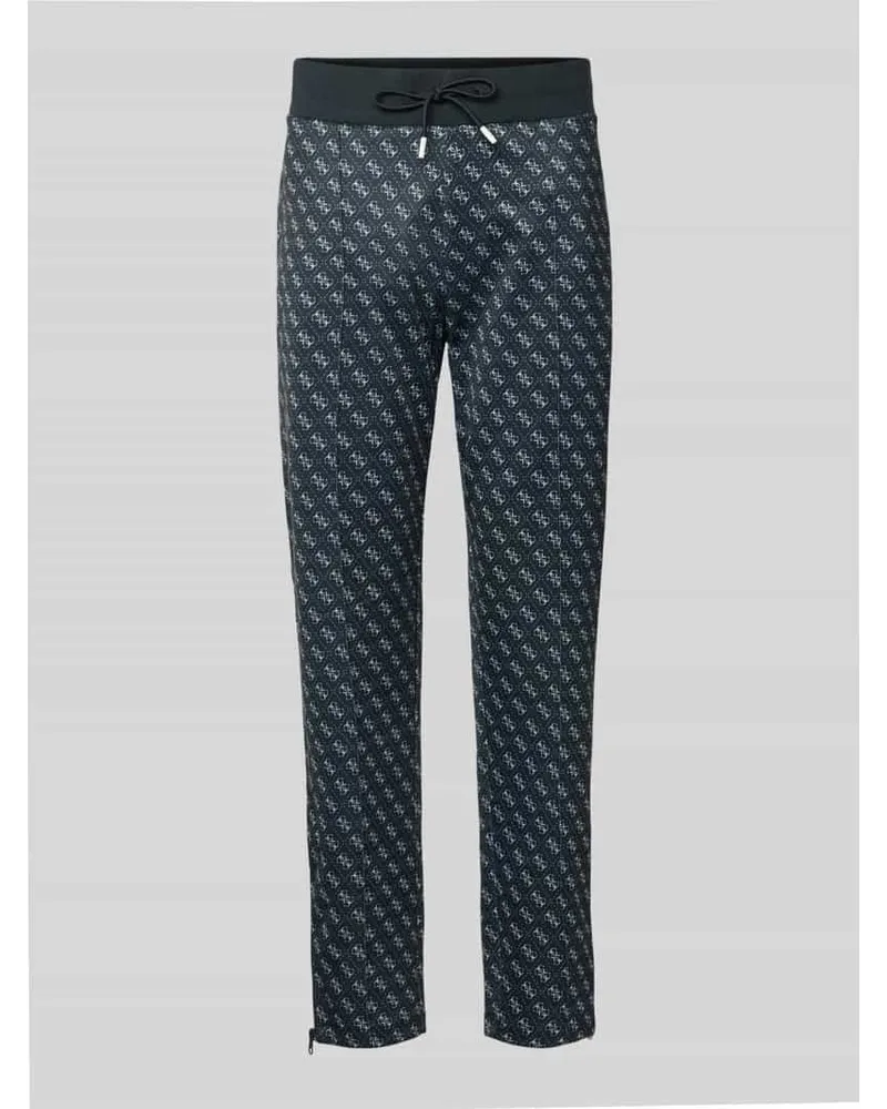Guess Jogpants mit Allover-Logo-Muster Modell 'KORBIN Black