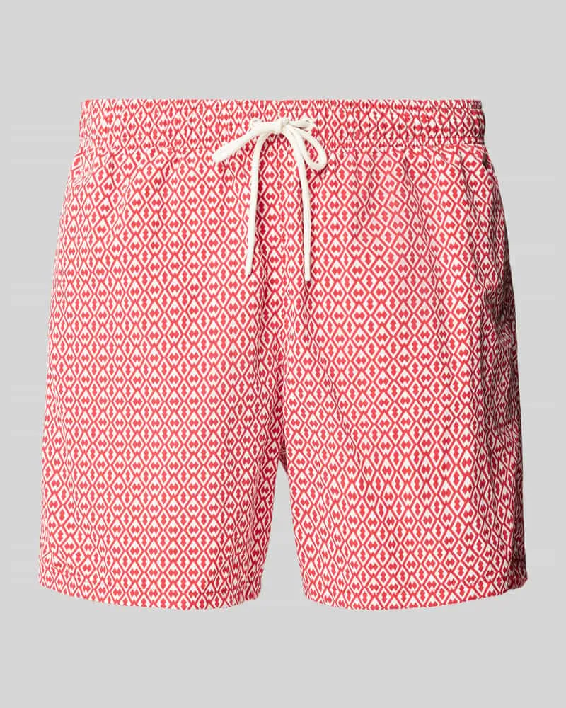 Tommy Hilfiger Regular Fit Badehose mit Tunnelzug 