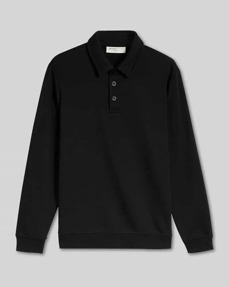 Tom Tailor Regular Fit Poloshirt aus Baumwoll-Mix Black