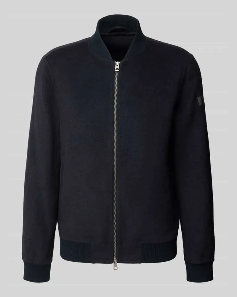 Fynch-Hatton Regular Fit Bomberjacke mit Zweiwege-Reißverschluss Marine