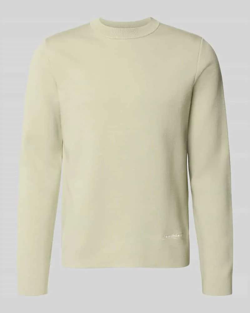 Samsøe & Samsøe Pullover aus Viskose-Mix mit Label-Stitching Modell 'MATT Beige