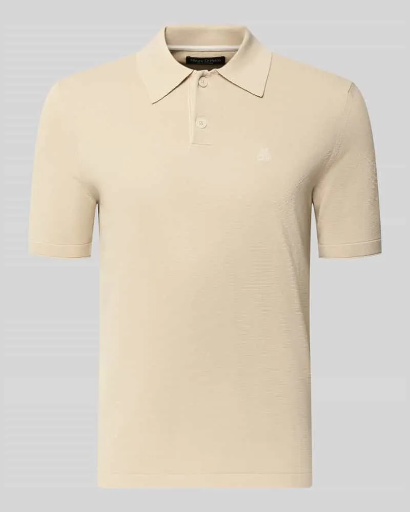 Marc O'Polo Regular Fit Poloshirt aus reiner Baumwolle Beige