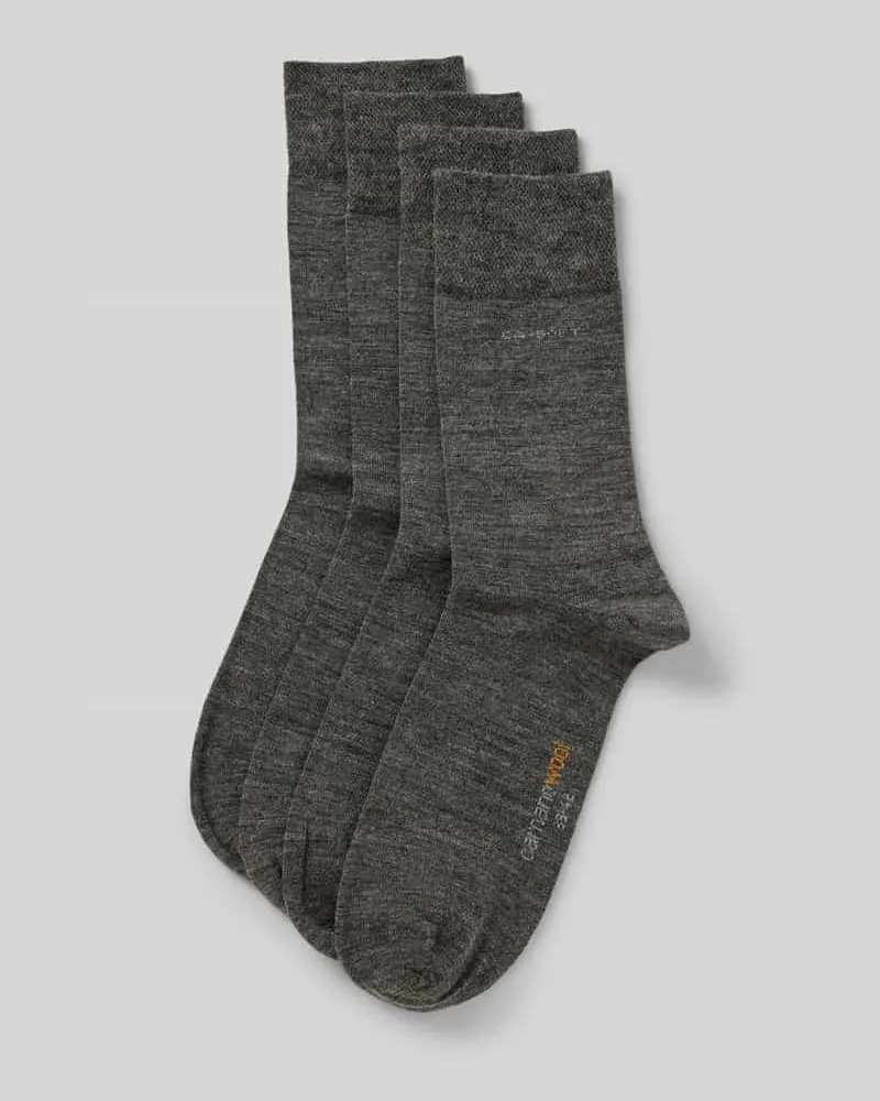 Camano Socken mit Label-Stitching im 3er-Pack 