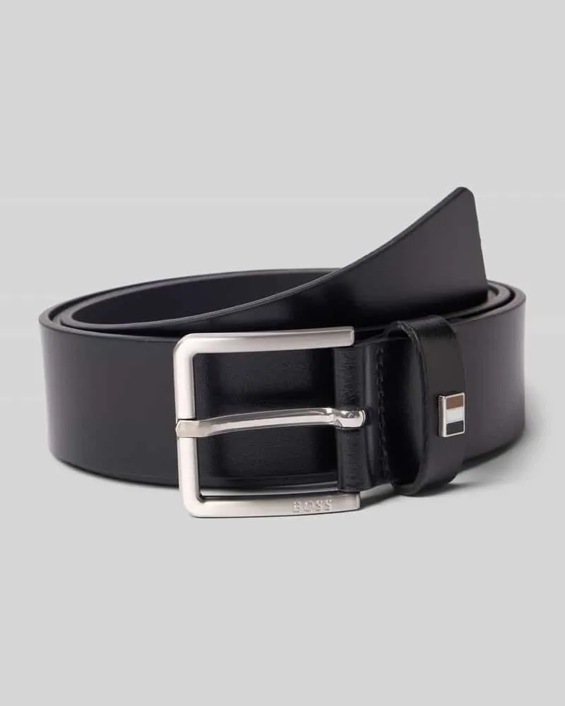 HUGO BOSS Gürtel aus echtem Leder Black