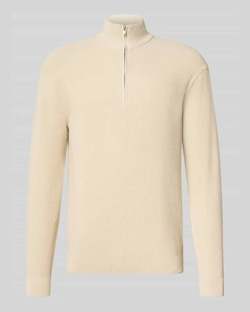 Only & Sons Regular Fit Pullover aus reiner Baumwolle Modell 'TONY Beige