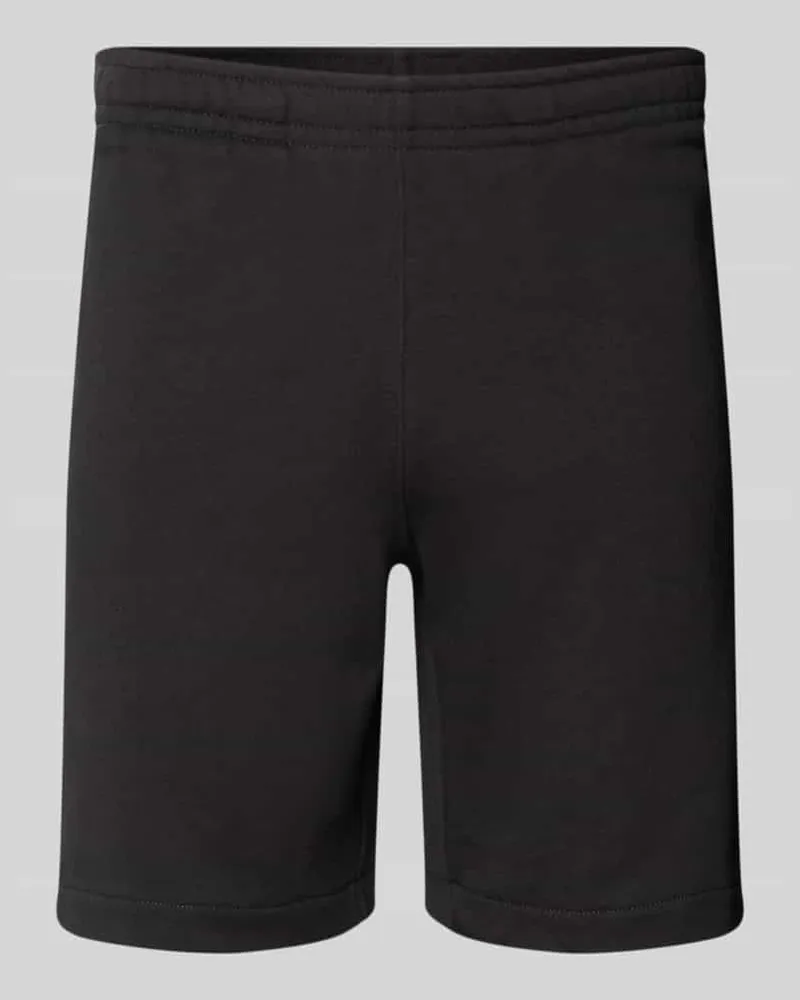 Lacoste Regular Fit Sweatshorts aus reiner Baumwolle Black