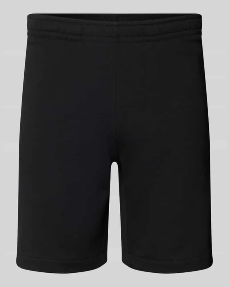 Lacoste Regular Fit Sweatshorts aus reiner Baumwolle Black