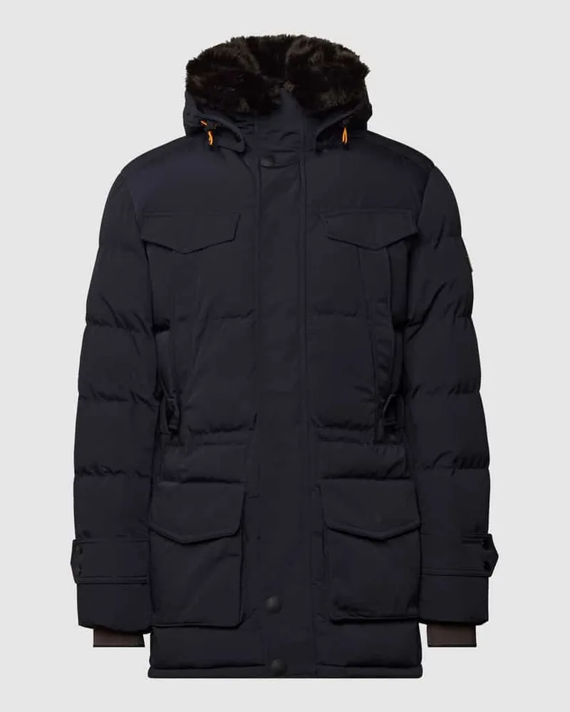 Wellensteyn Regular Fit Steppjacke mit Label-Patch Modell 'SEAMASTER Marine