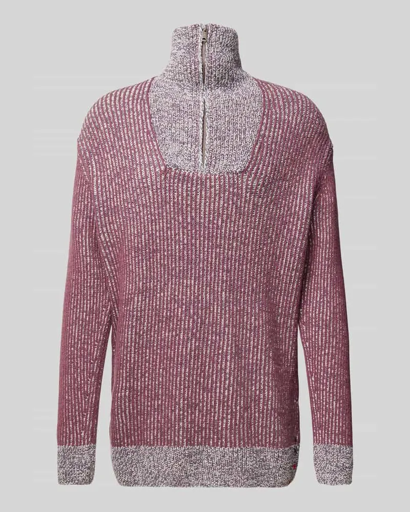 Scotch&Soda Strickpullover mit Stehkragen Purple