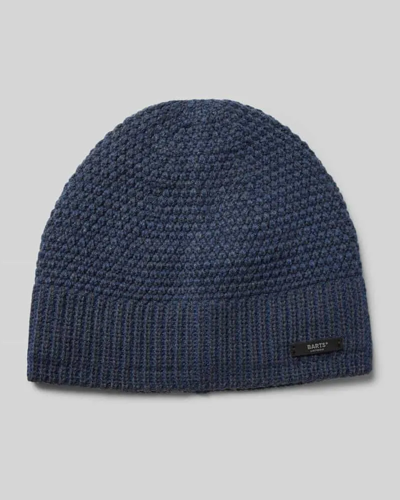 Barts Beanie mit Label-Detail Modell 'NOAR Marine