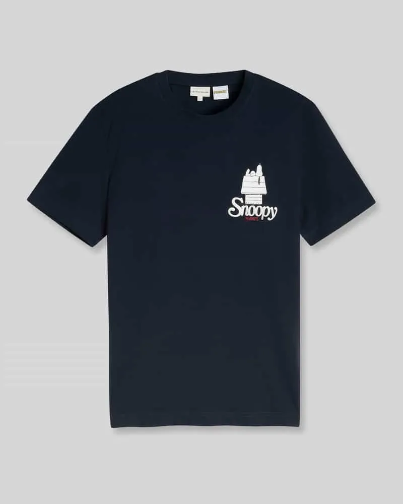 Tom Tailor Regular Fit T-Shirt aus reiner Baumwolle mit Peanuts®-Print Marine