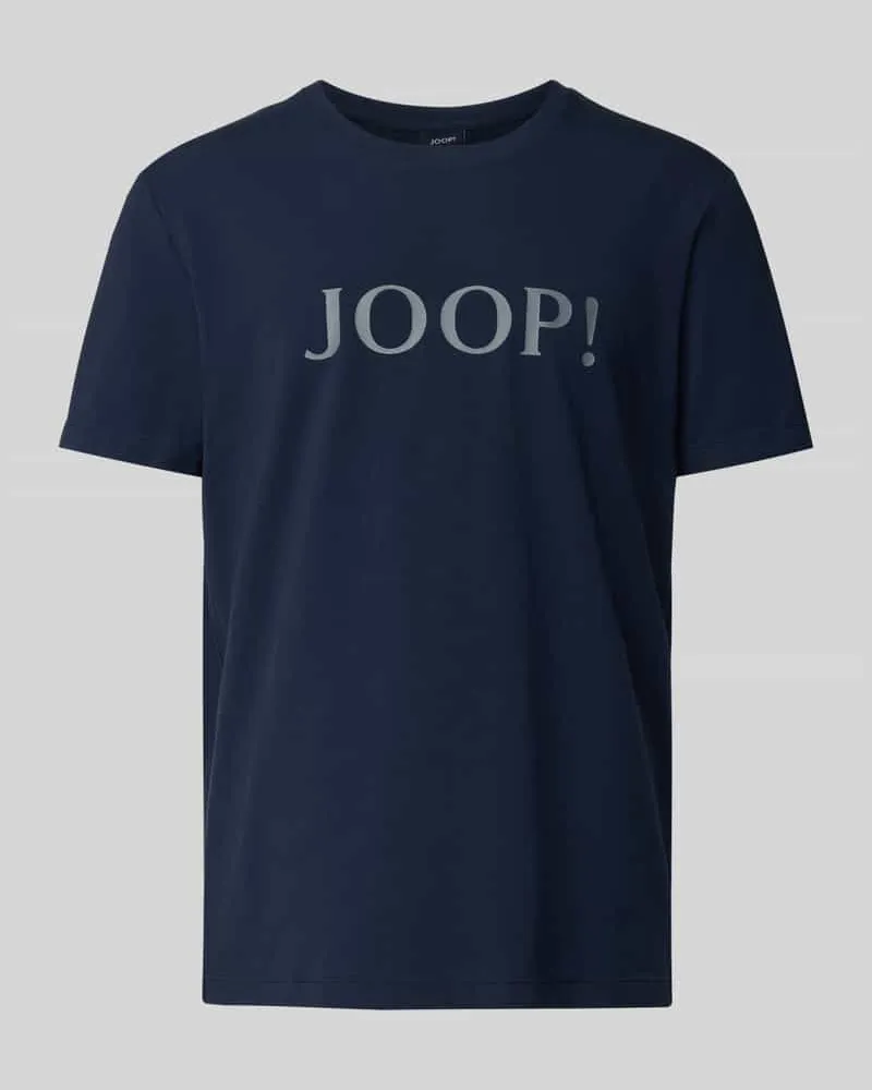 JOOP! T-Shirt mit Logo-Print und Rundhalsausschnitt Marine