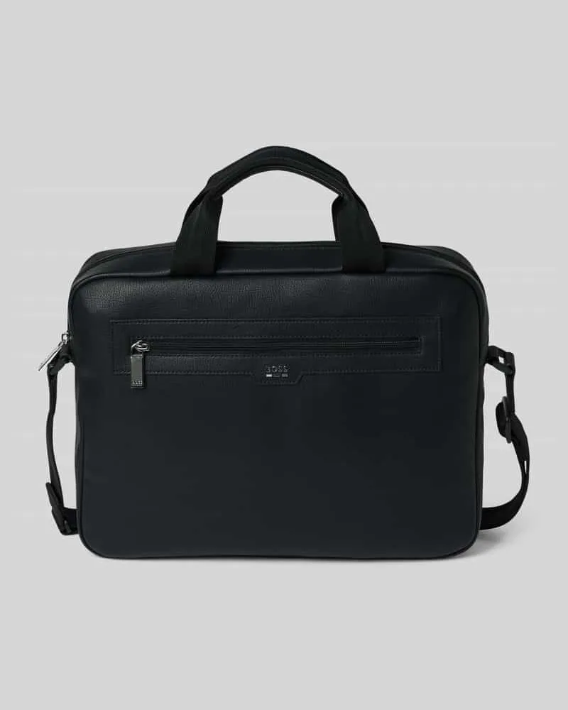 HUGO BOSS Laptoptasche mit Label-Applikation Modell 'LEWIS_DOC CASE Black