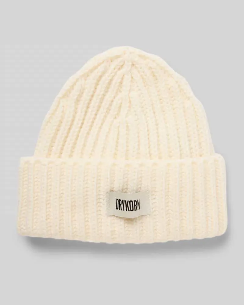 Drykorn Beanie mit Alpaka-Anteil Modell 'EANI Offwhite
