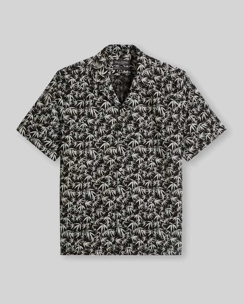 Marc O'Polo Regular Fit Freizeithemd aus reiner Baumwolle Black