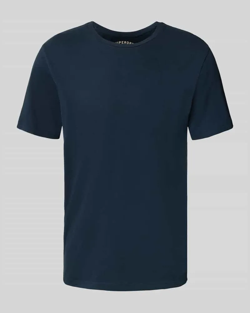 Superdry. T-Shirt mit geripptem Rundhalsausschnitt 