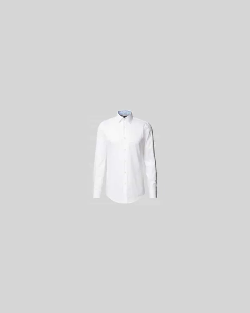 HUGO BOSS Regular Fit Business-Hemd aus Viskose mit Kentkragen