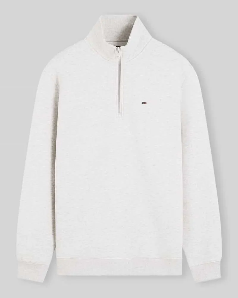 Tommy Hilfiger Regular Fit Sweatshirt aus Baumwoll-Mix Hellgrau