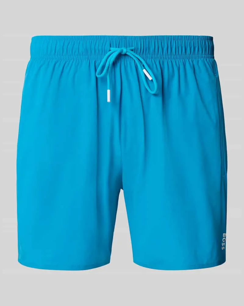 HUGO BOSS Badeshorts mit Mesh-Einsatz 