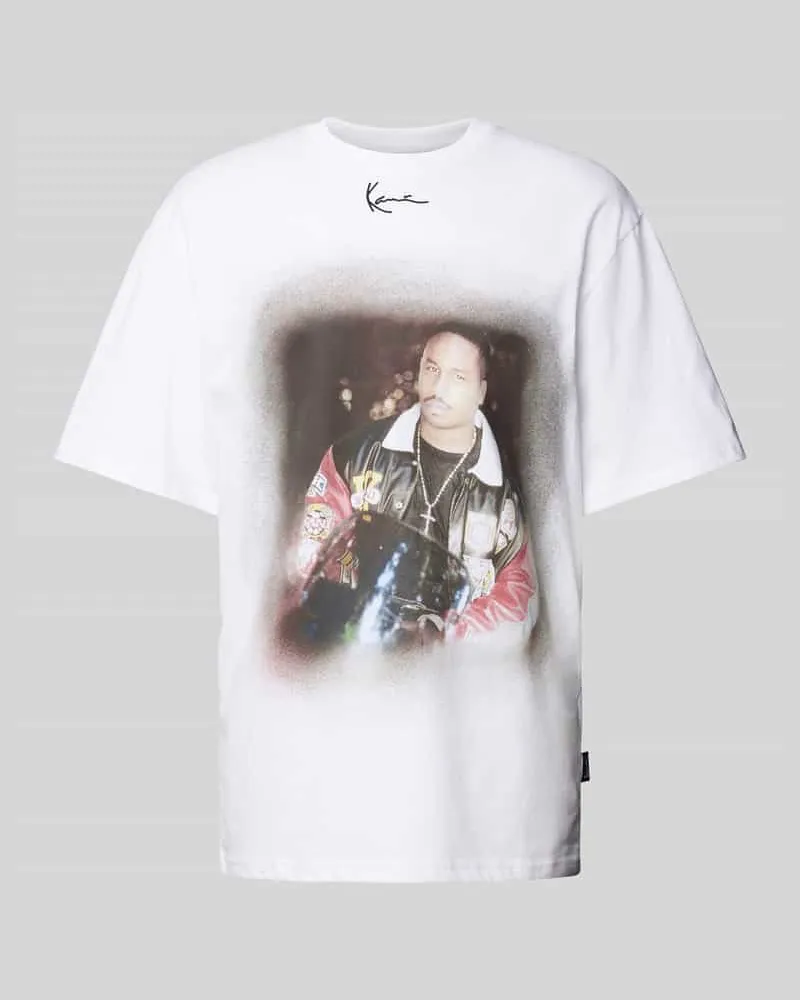 Karl Kani Oversized T-Shirt mit Motiv-Print Weiss