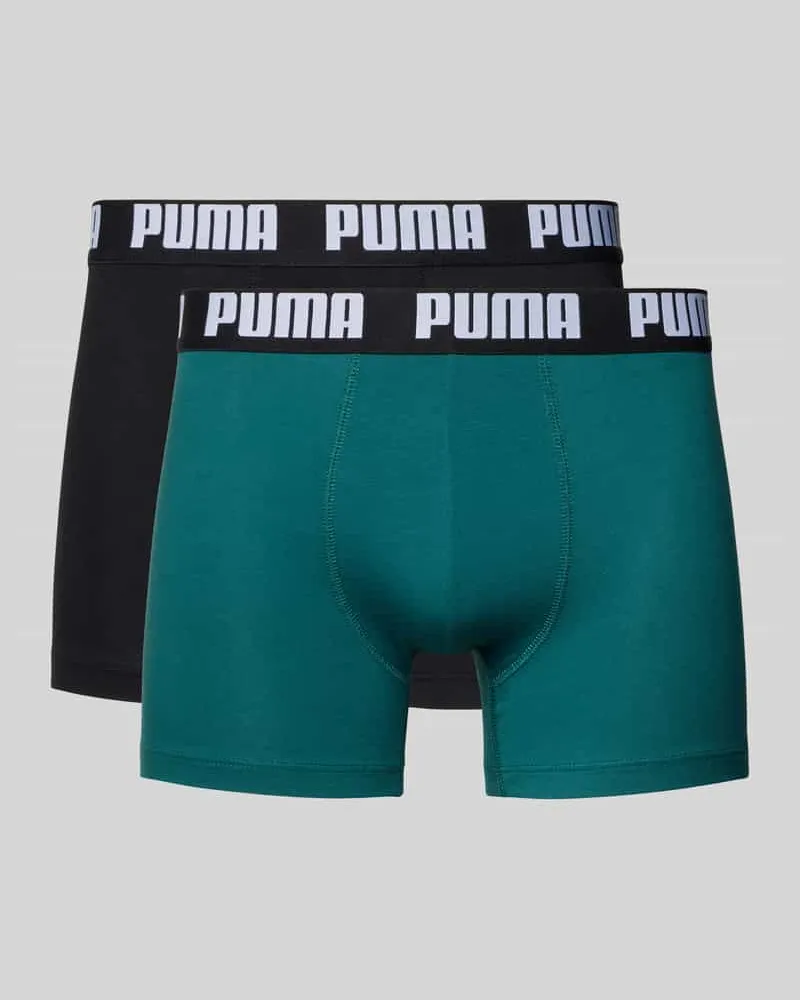 Puma Trunks aus Baumwoll-Mix im 2er-Pack Petrol