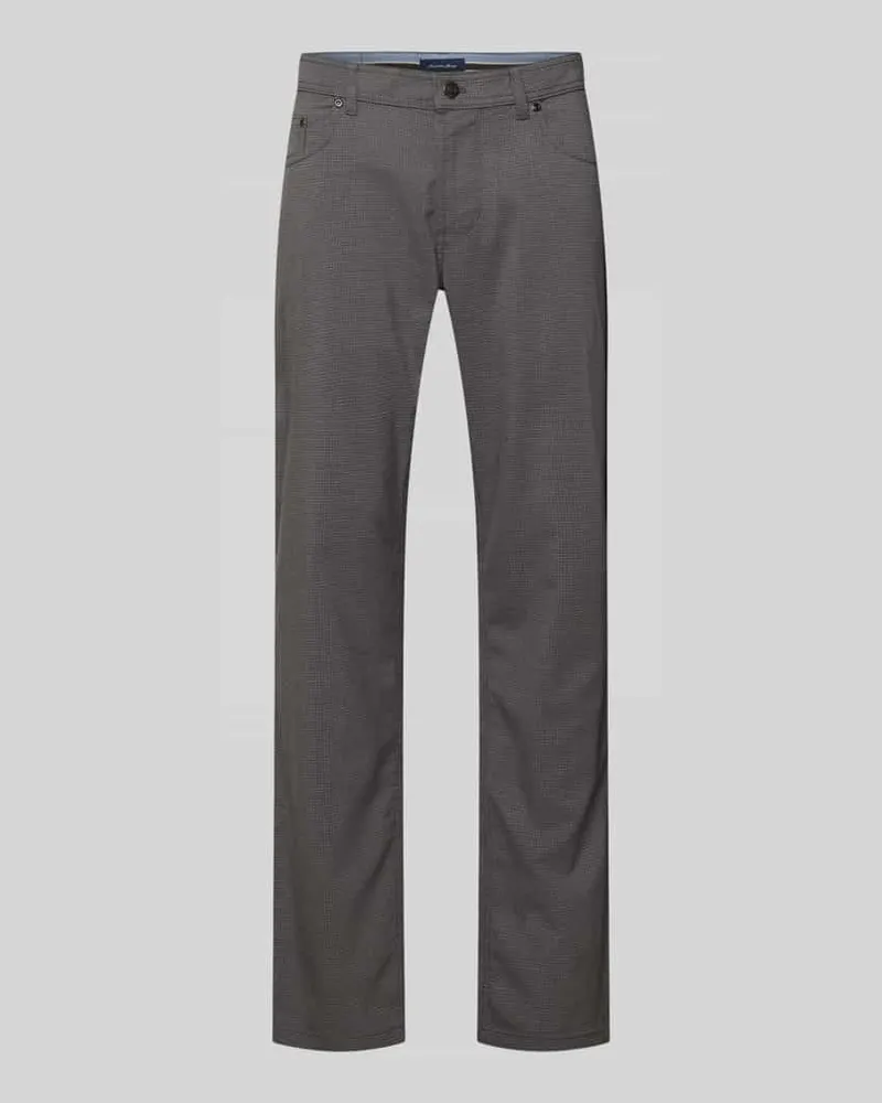 Christian Berg Chino mit 5-Pocket-Design Dunkelgrau