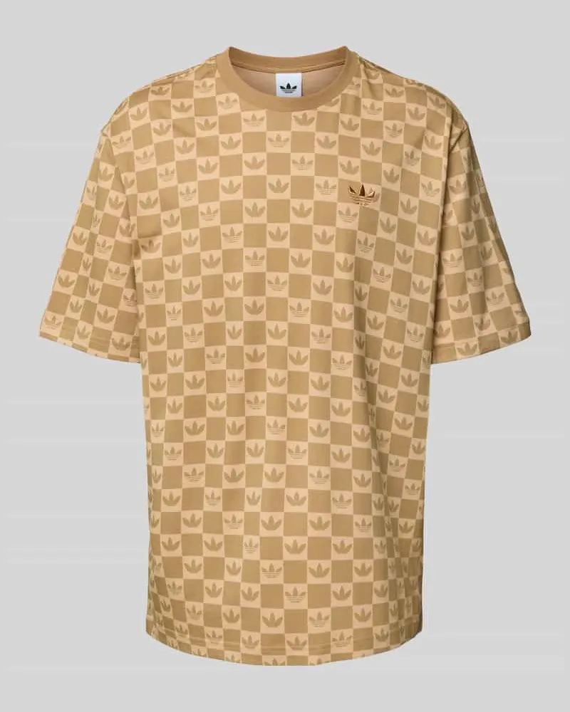adidas T-Shirt mit Label-Stitching 