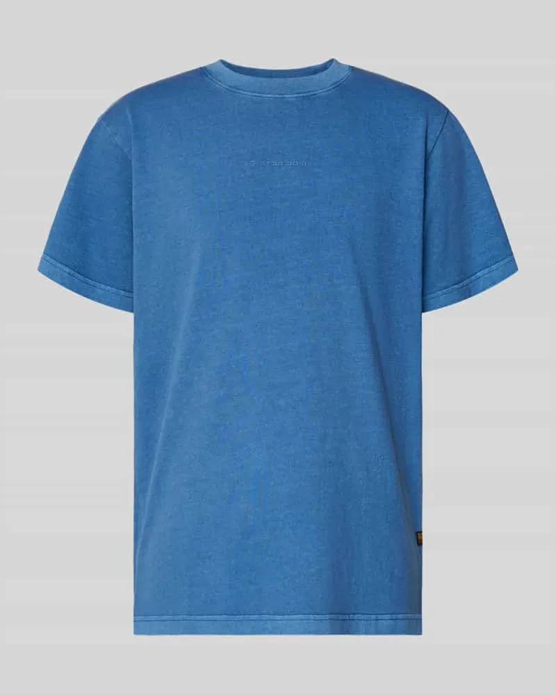 G-STAR RAW T-Shirt mit Label-Patch Blau