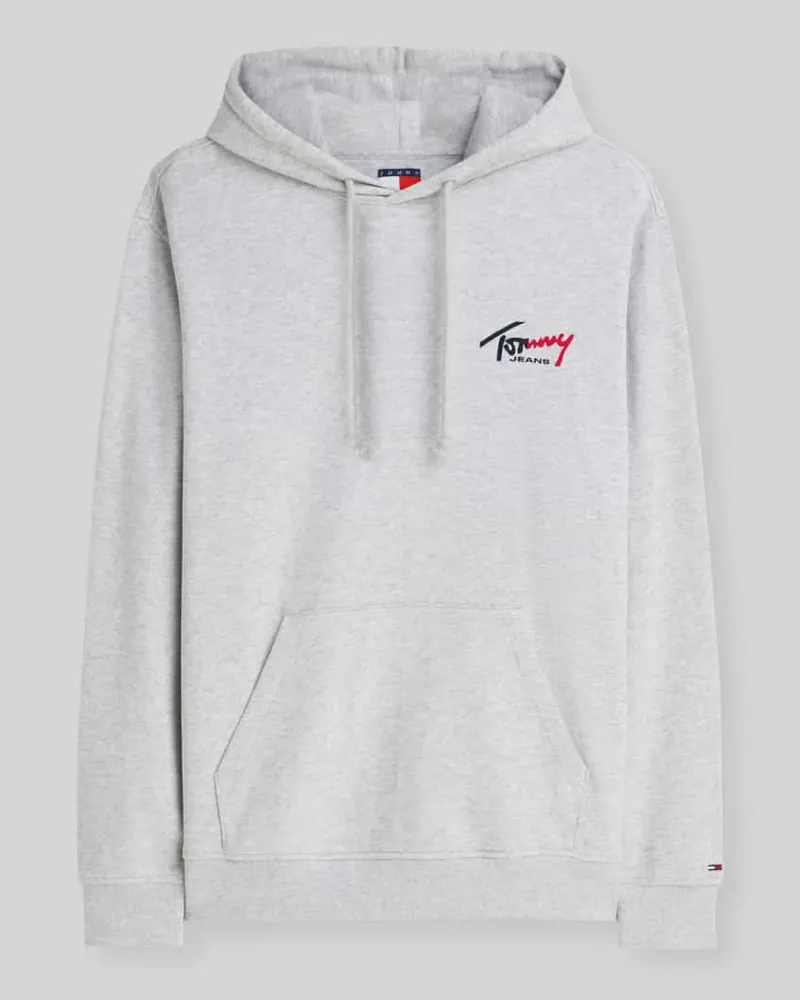 Tommy Hilfiger Relaxed Fit Sweatshirt aus reiner Baumwolle Hellgrau