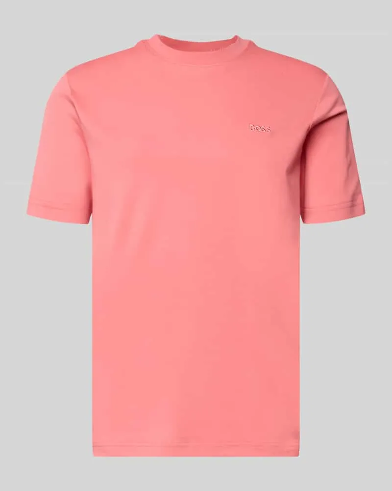 HUGO BOSS Regular Fit T-Shirt aus reiner Baumwolle Modell 'TE_INTERLOCK Altrosa