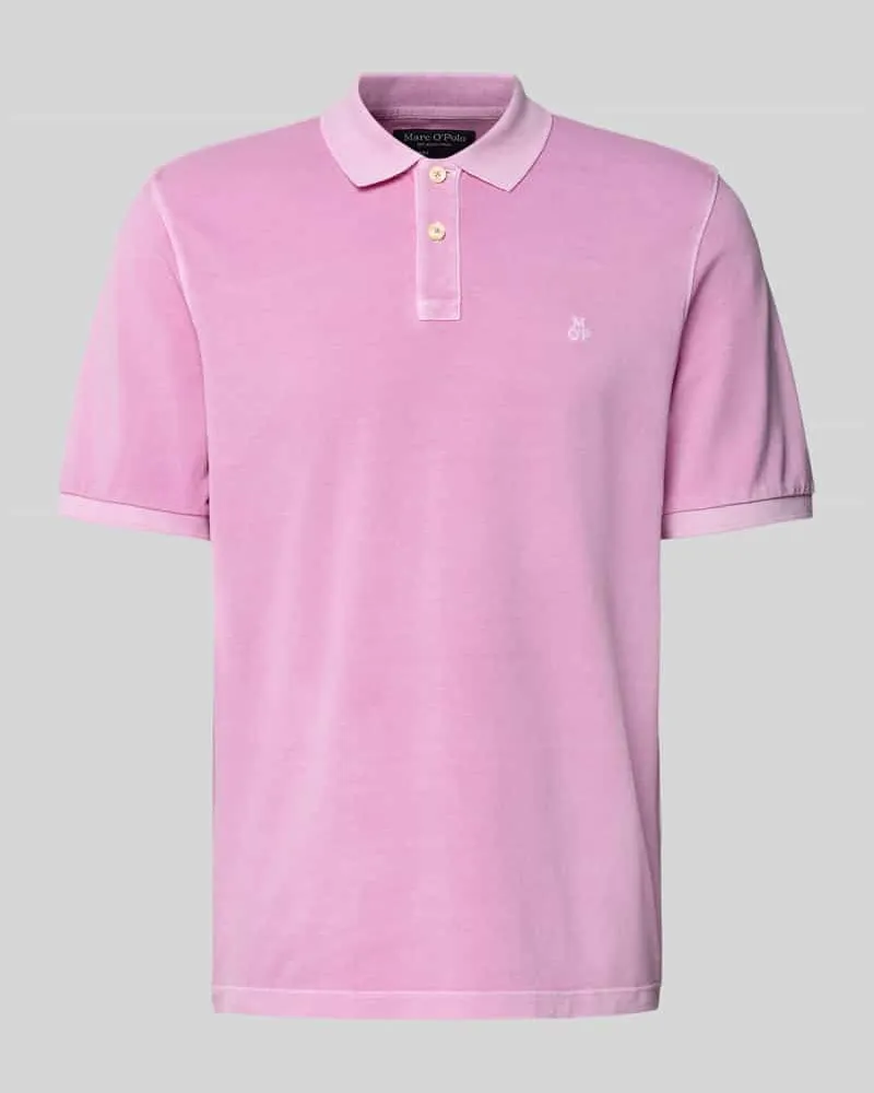 Marc O'Polo Regular Fit Poloshirt aus reiner Baumwolle Flieder