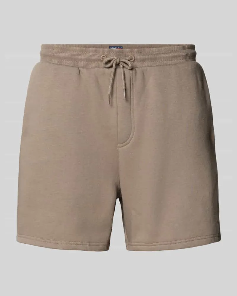 Tommy Hilfiger Regular Fit Shorts aus Baumwoll-Mix Hellbraun