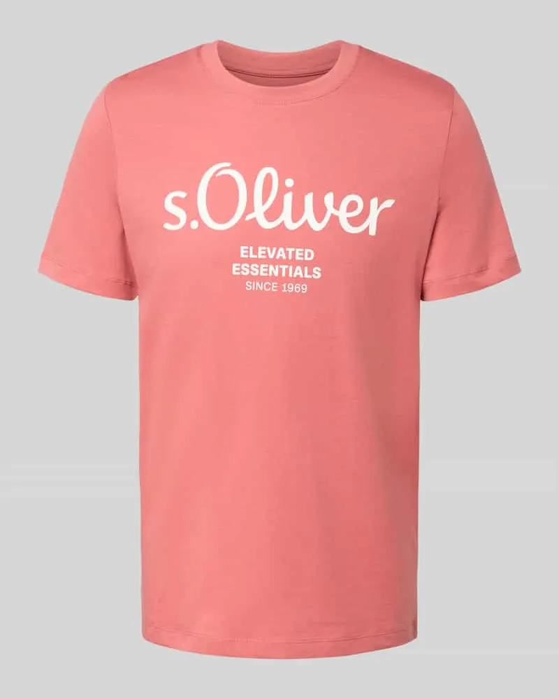S.Oliver Regular Fit T-Shirt aus reiner Baumwolle 
