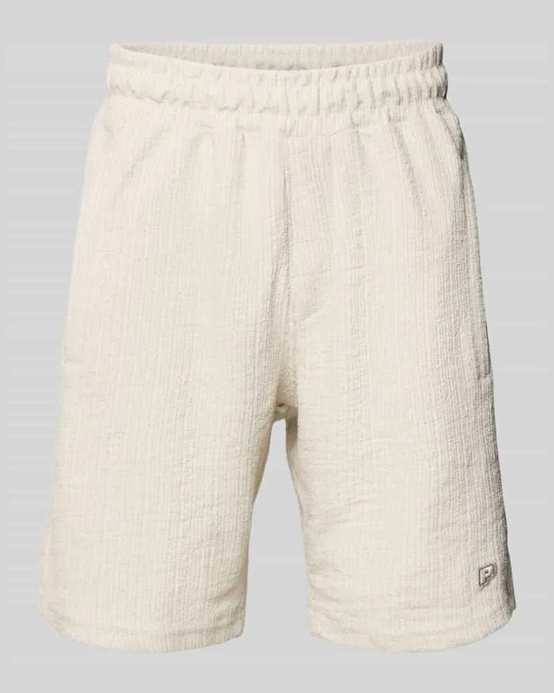 PEGADOR Shorts mit Label-Stitching Modell 'LIBCO Offwhite