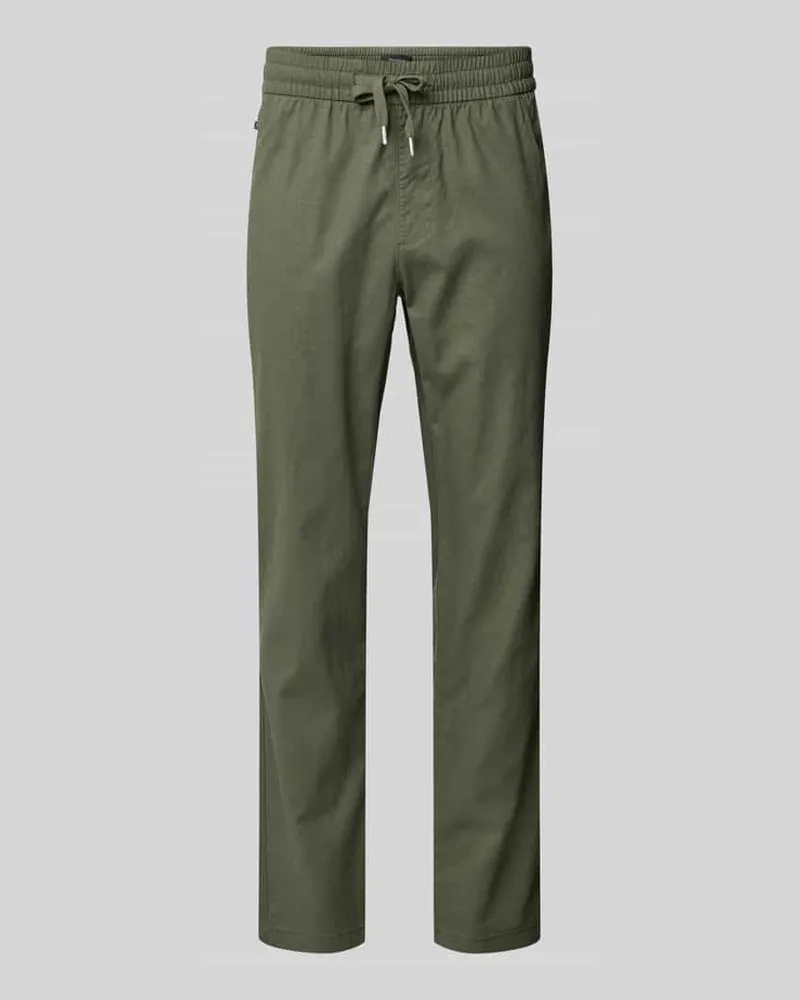 Matinique Regular Fit Leinenhose mit elastischem Bund Modell 'barton 