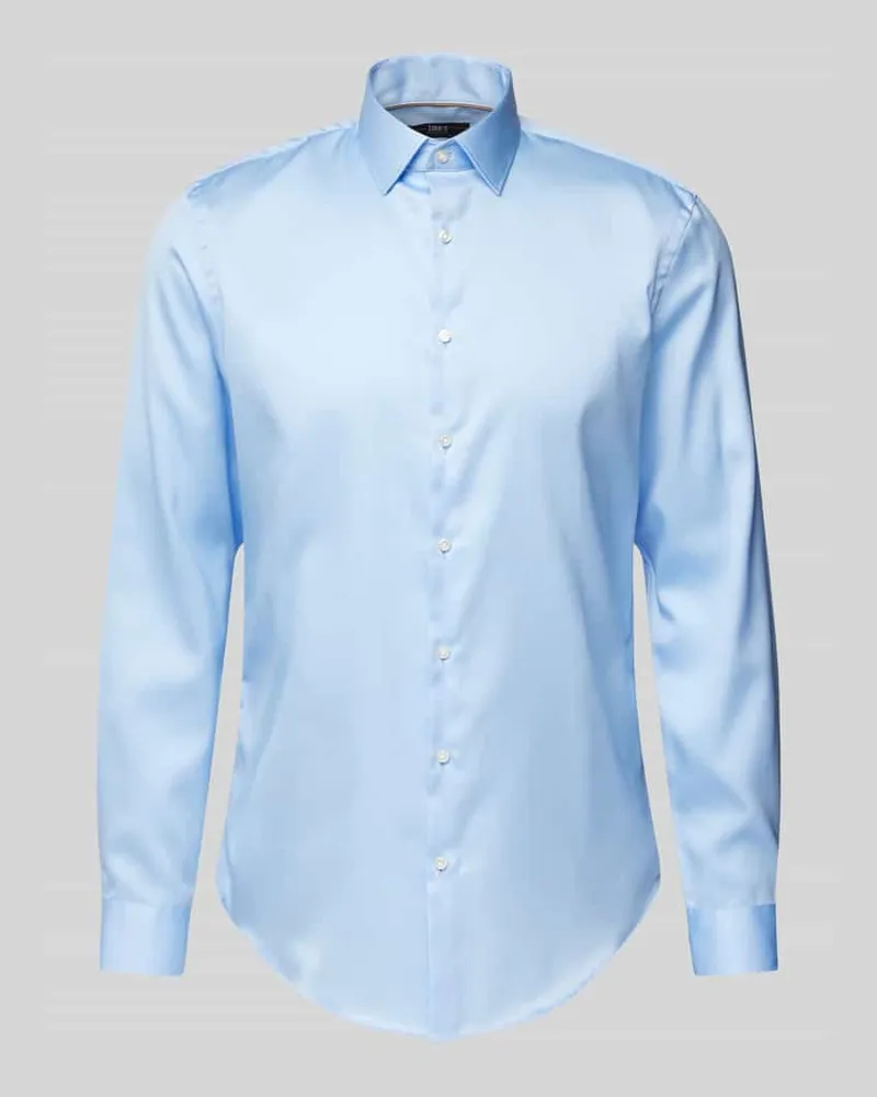 JAKE*S Slim Fit Businesshemd aus Satin 