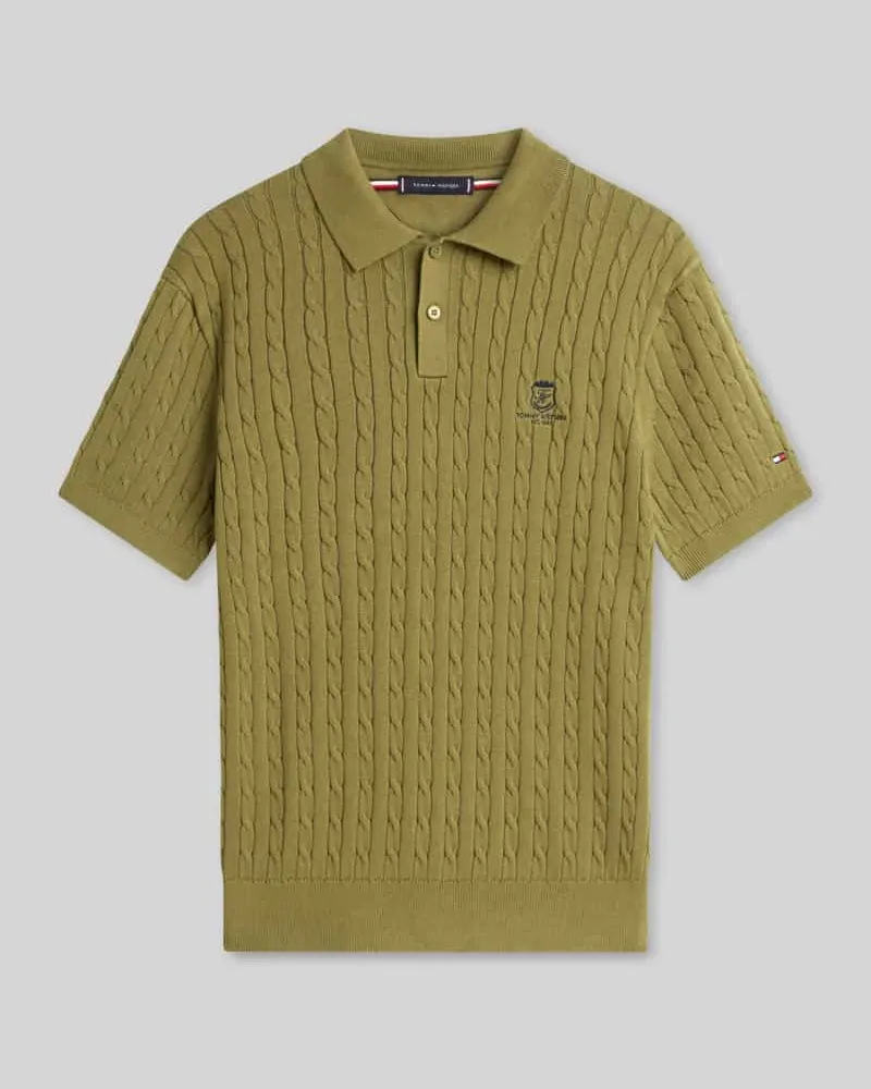 Tommy Hilfiger Poloshirt mit Logo Detail Khaki