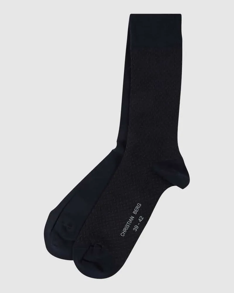 Christian Berg Socken mit Stretch-Anteil im 2er-Pack 
